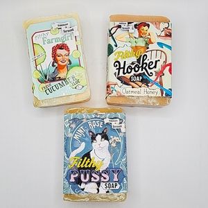 3 Filthy Handmade Soaps. 100% NATURAL. Who New Soap Could Be So Naughty